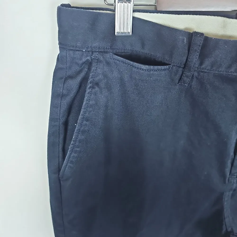 J Crew Chino Men 770 Straight Fit Stretch Black Dark Wash 33x32